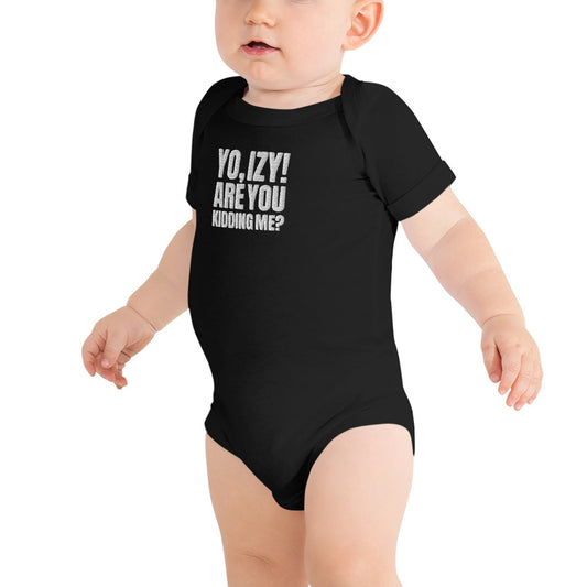 “Yo, Izy!” short sleeve baby  one piece