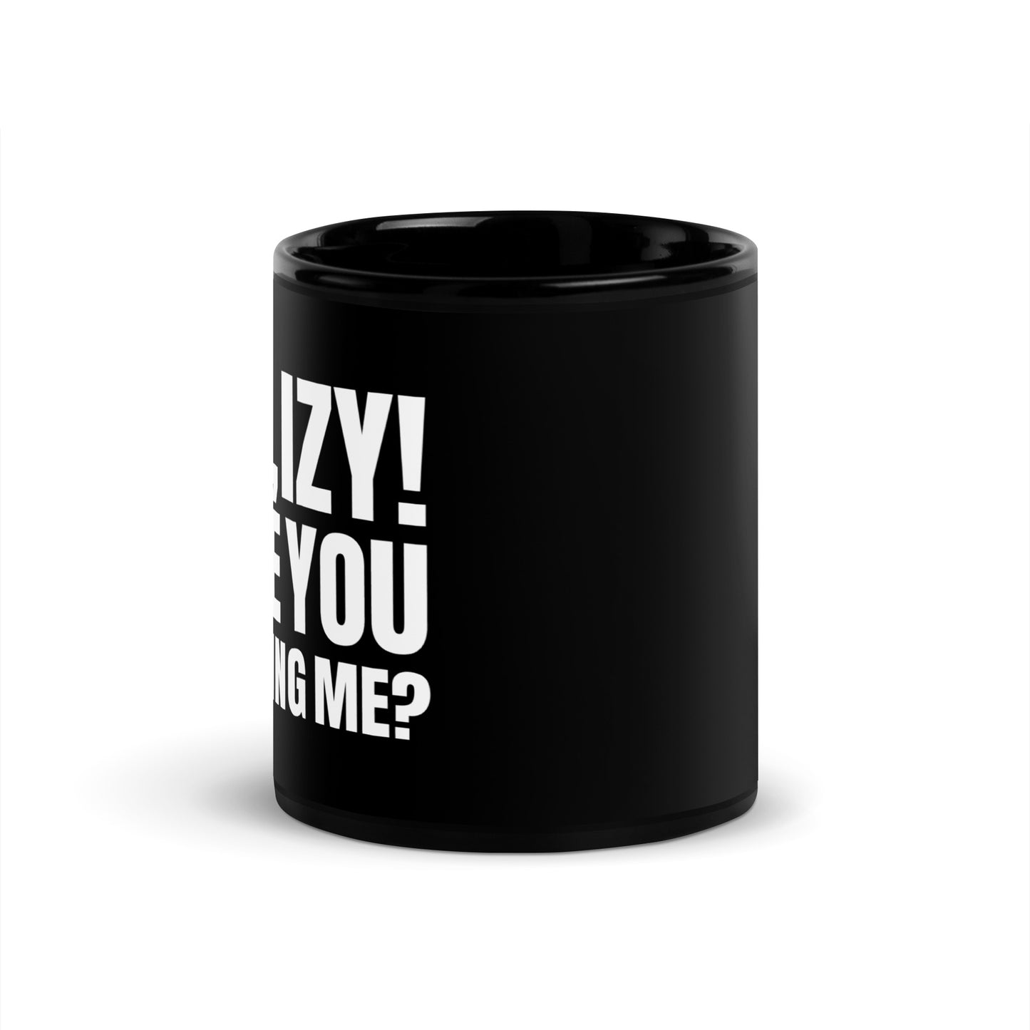 Black “Yo, Izy!”  Glossy Mug