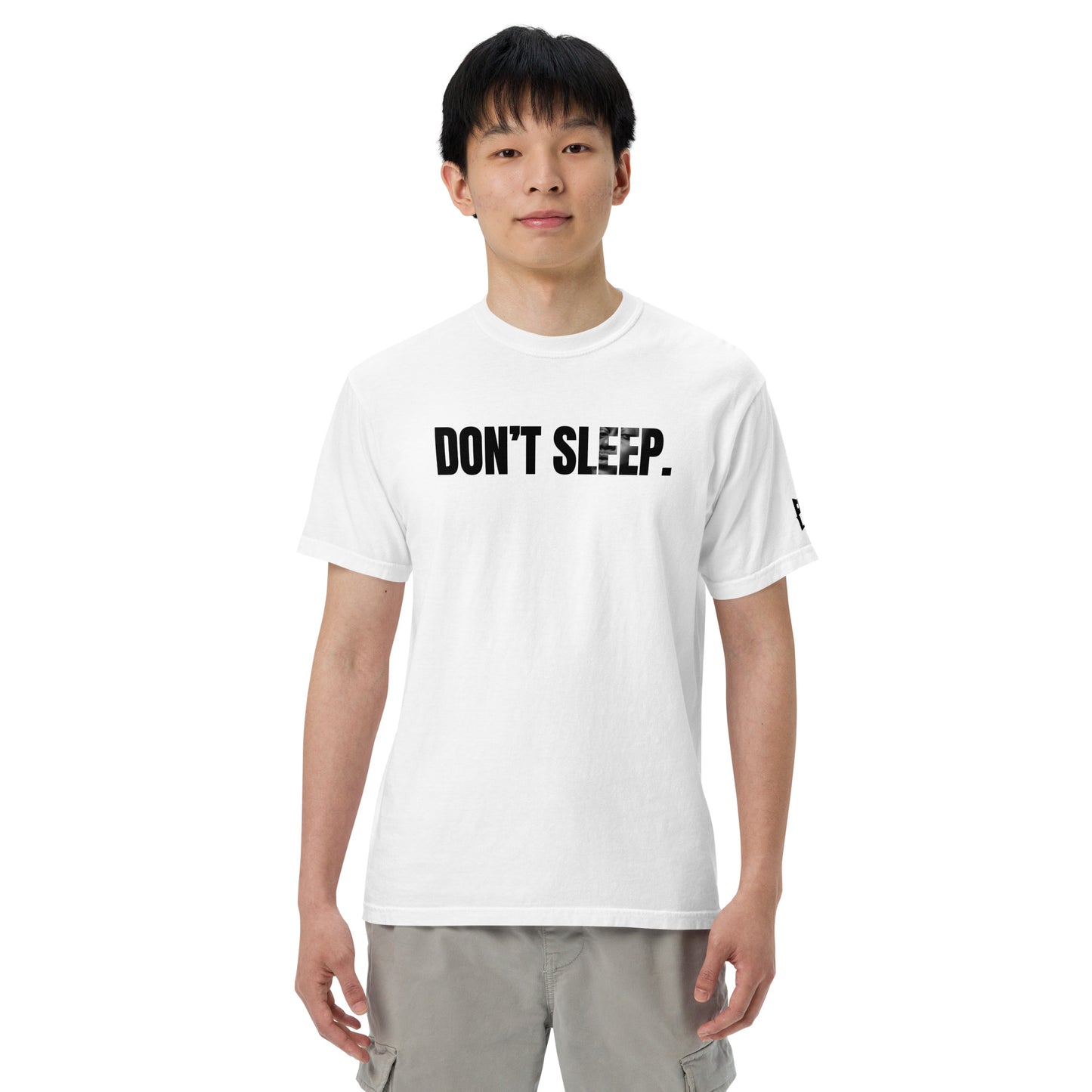 Men’s “Don’t Sleep” garment-dyed heavyweight t-shirt