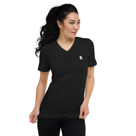 Unisex IzyBeats Logo Short Sleeve V-Neck T-Shirt