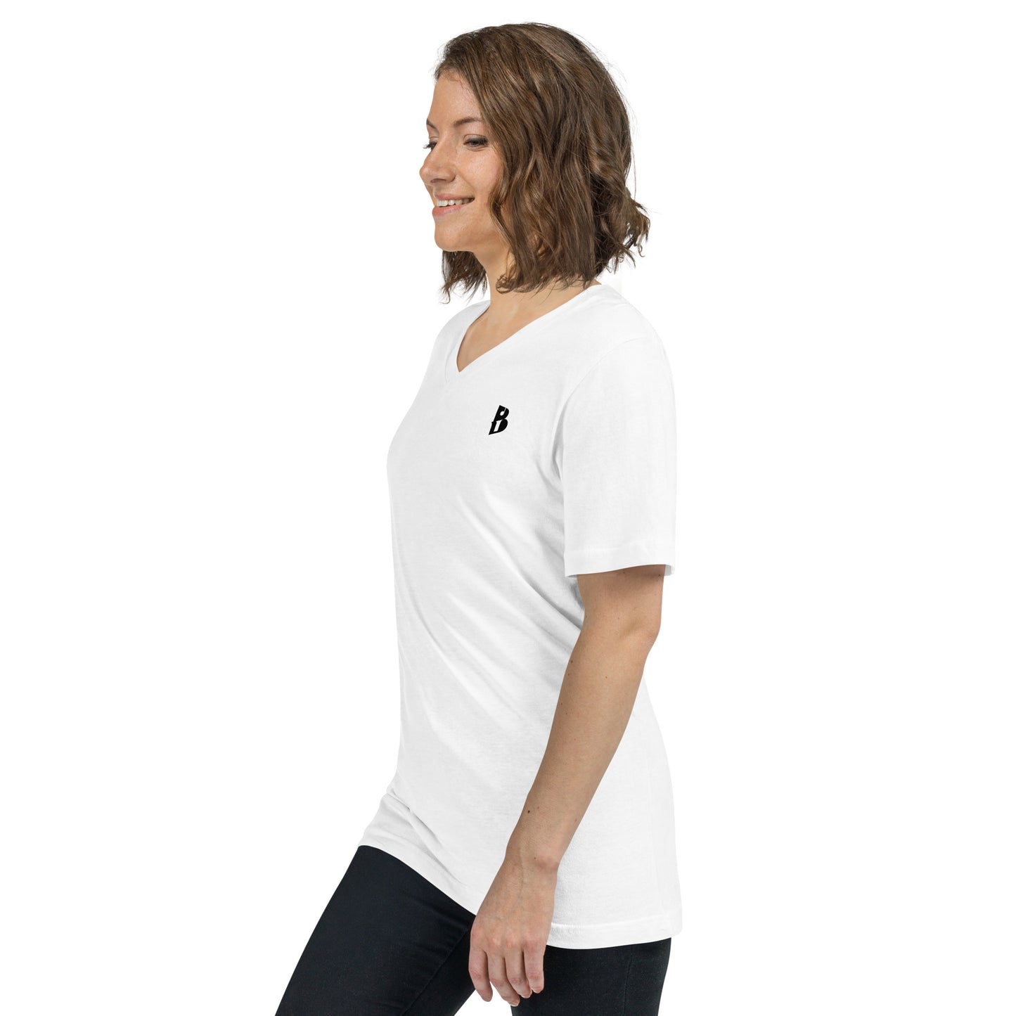 Unisex IzyBeats Logo Short Sleeve V-Neck T-Shirt