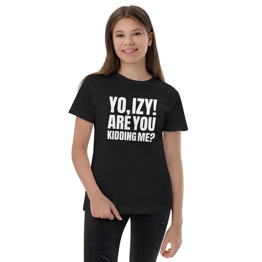 Youth “Yo, Izy!” jersey t-shirt